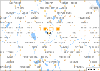 map of Thayetkon