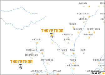 map of Thayetkon