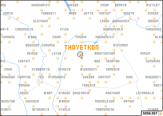 map of Thayetkon