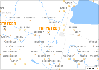 map of Thayetkon