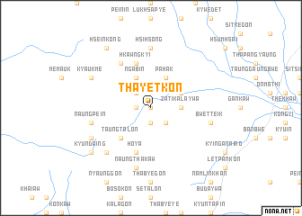 map of Thayetkon