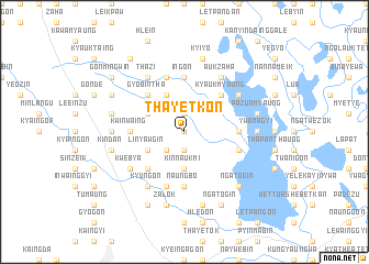 map of Thayetkon