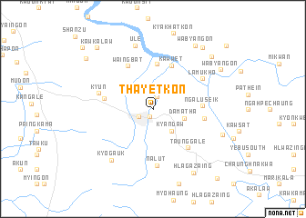 map of Thayetkon