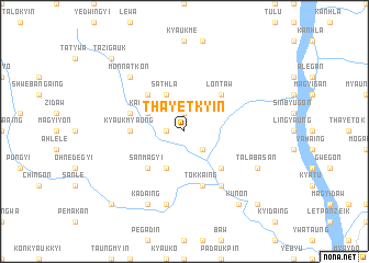 map of Thayetkyin