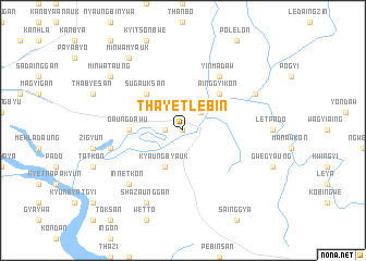 map of Thayetlebin