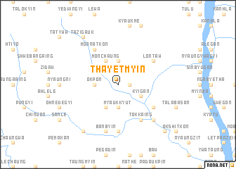 map of Thayetmyin