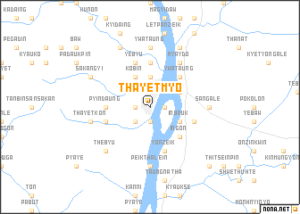 map of Thayetmyo