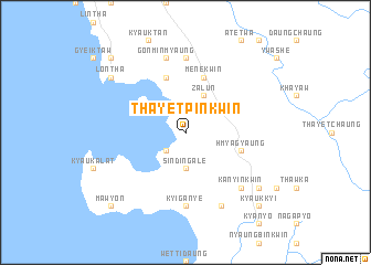 map of Thayetpinkwin