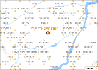 map of Thayetpin