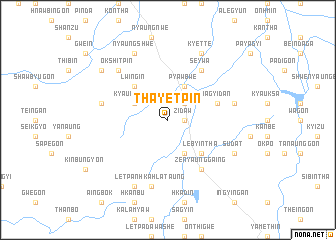 map of Thayetpin