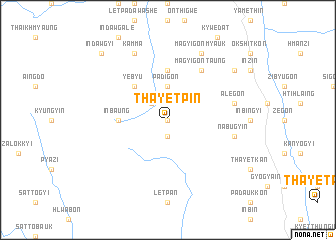 map of Thayetpin