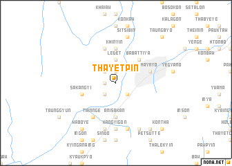 map of Thayetpin