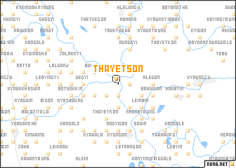 map of Thayetson