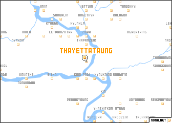 map of Thayettataung