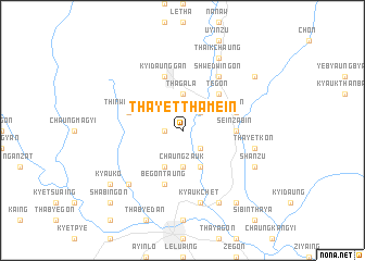 map of Thayetthamein