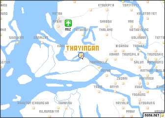 map of Thayingan