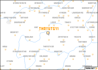 map of Thayutgyi