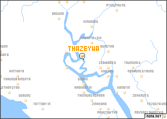 map of Thazeywa