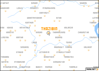 map of Thazibin