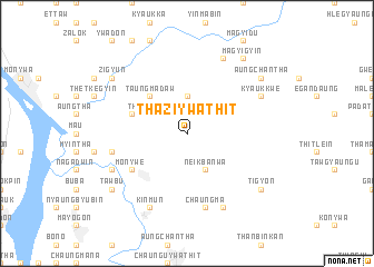 map of Thazi Ywathit