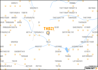 map of Thazi