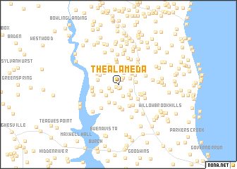 map of The Alameda