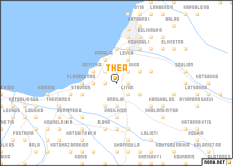 map of Théa