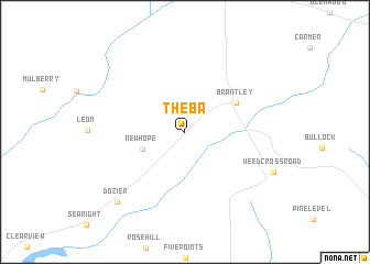 map of Theba