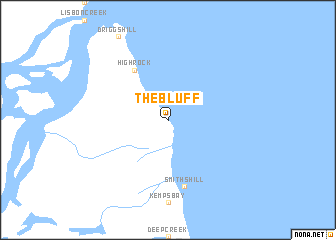 map of The Bluff