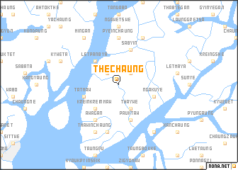 map of Thechaung