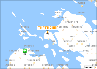 map of Thēchaung