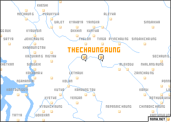 map of Thēchaung