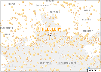 map of The Colony