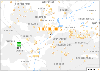 map of The Columns