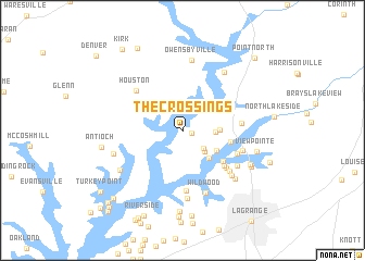 map of The Crossings