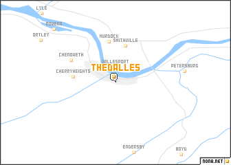 map of The Dalles