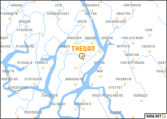 map of Thedan