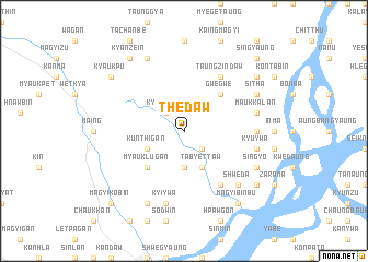 map of Thedaw