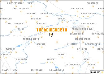 map of Theddingworth