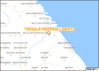 map of Theddlethorpe All Saints