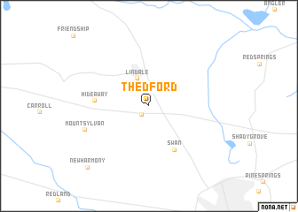 map of Thedford