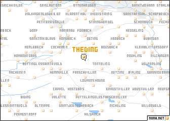 map of Théding