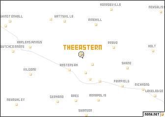 map of The Eastern