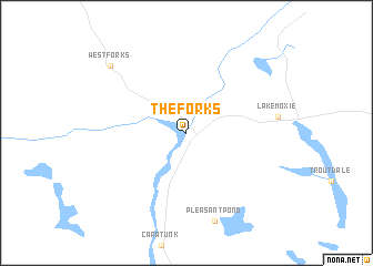 map of The Forks