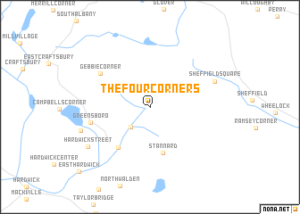 map of The Four Corners