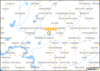 map of Thègaw