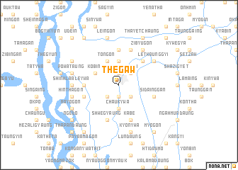 map of Thegaw