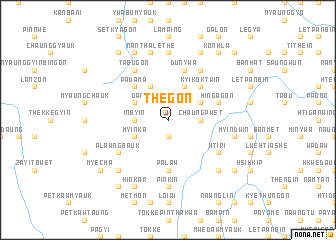 map of Thegon