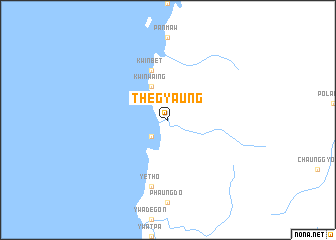 map of Thegyaung