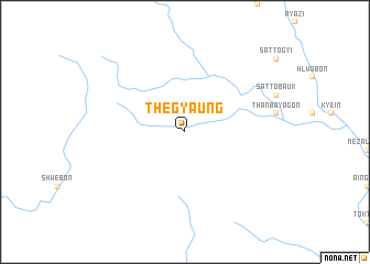 map of Thegyaung